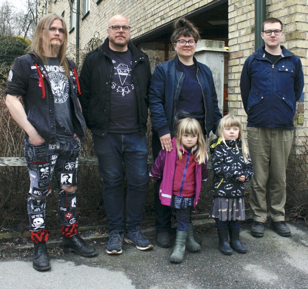 Medlemmar i fackföreningen Nyköpings LS av SAC. Två barn är med på bilden också.