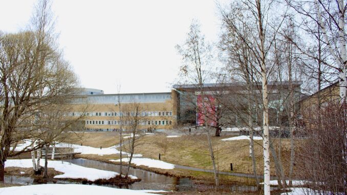 Umeå universitet under tidig vår