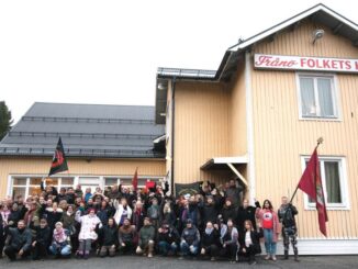 Gruppbild på deltagare i SAC syndikalisternas kongress 2025