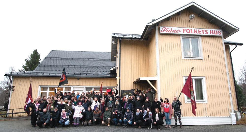 Gruppbild på deltagare i SAC syndikalisternas kongress 2025